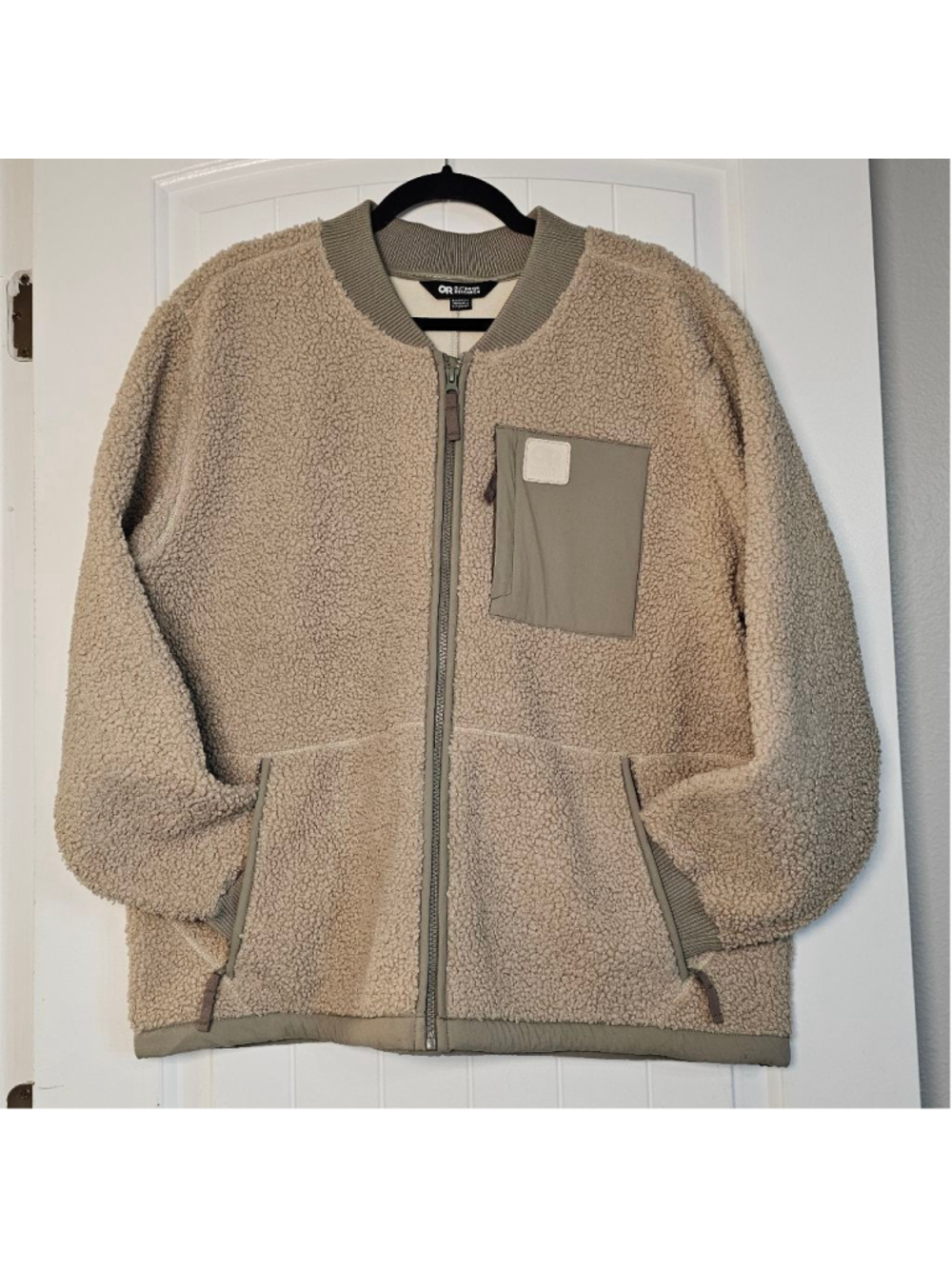 Outdoor Research Fleece lined sherpa military style jacket